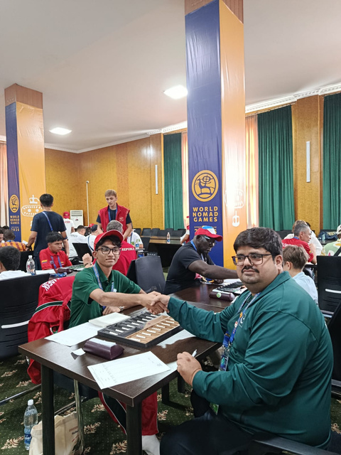 Pakistan players at the intellectual games competition